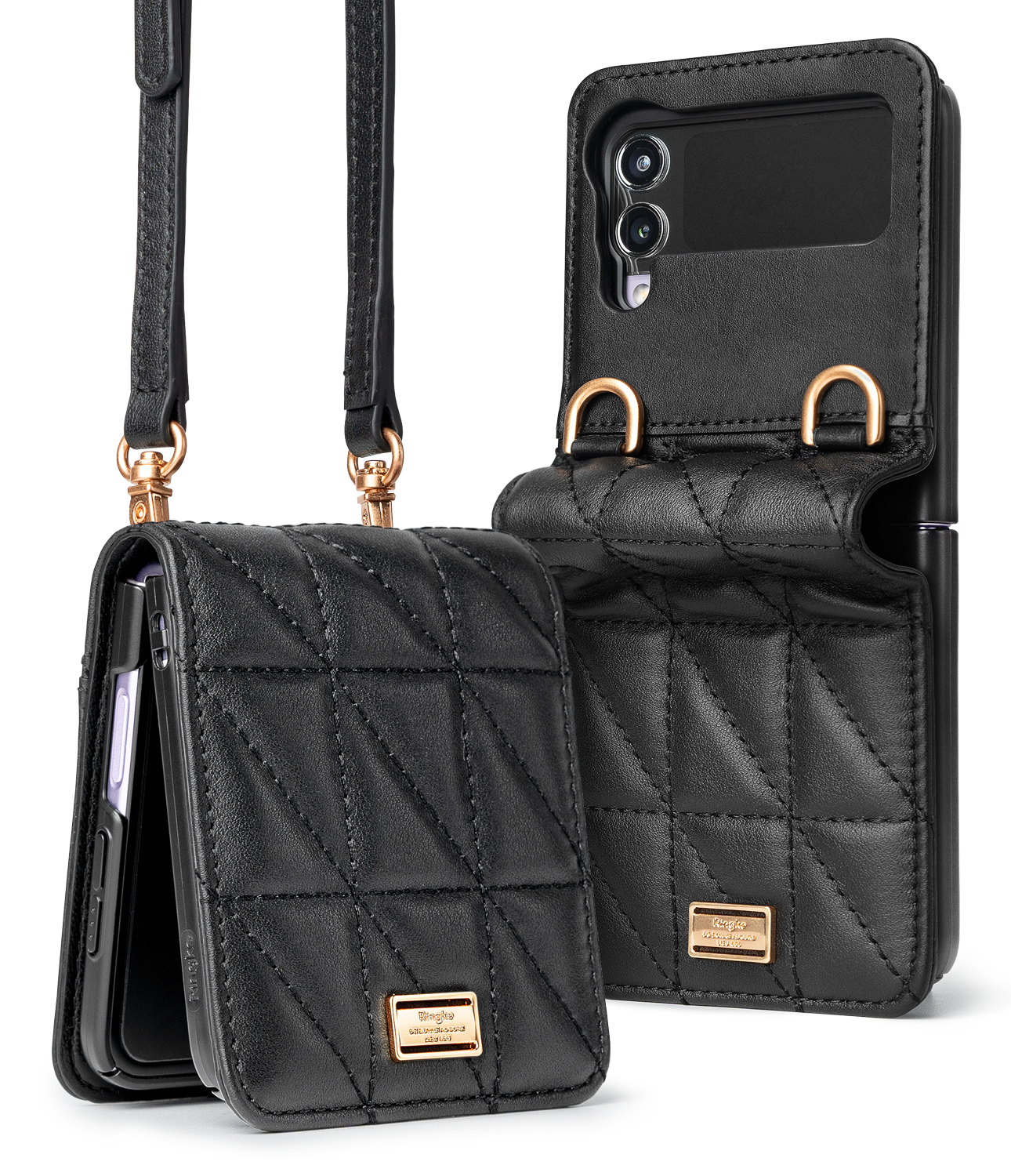 Ringke Folio Signature Quilted Samsung Galaxy Z Flip 3 Black
