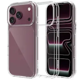 iPhone 18 Pro Crystal Hybrid-deksel, Gjennomsiktig