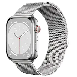 Armbånd Milanese Loop Apple Watch Series 7 45mm Sølv