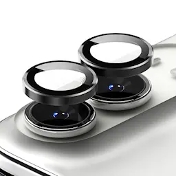 Camera Lens Frame Glass (2-pack) iPhone Duo Black