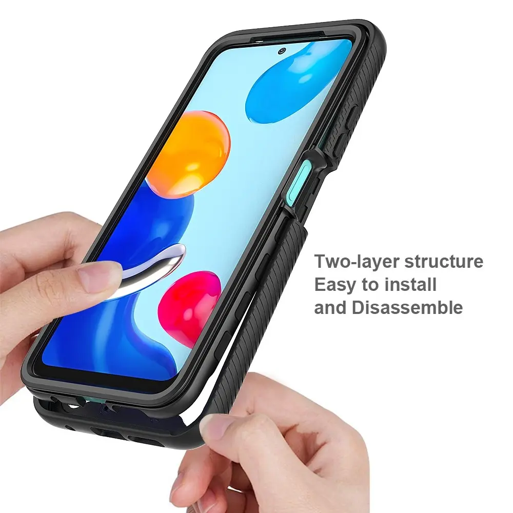 Full Protection Case Xiaomi Redmi Note 11 Svart