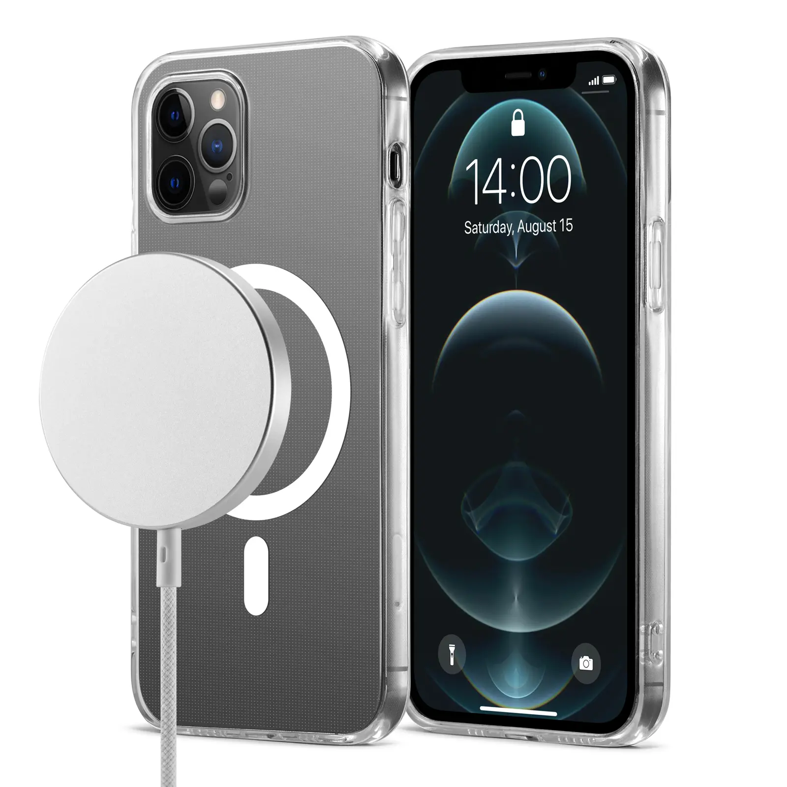 TPU Skal MagSafe iPhone 12/iPhone 12 Pro Genomskinlig