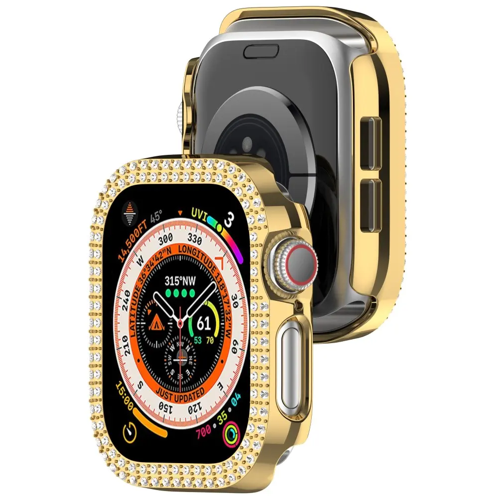 Rhinestone Skal Apple Watch Series 11 46mm guld