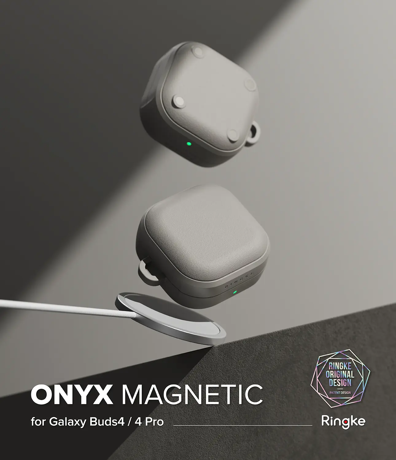 Onyx Magnetic Case Samsung Galaxy Buds 4 Warm Gray