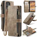 Zipper Wallet Samsung Galaxy S25 Ultra Brun