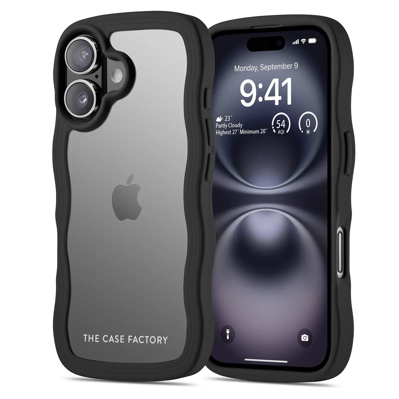 The Wave Case iPhone 17 Svart
