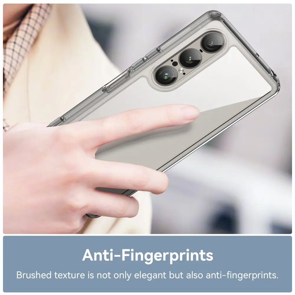 Hybridskal Sony Xperia 1 VIII Genomskinlig