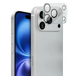 iPhone 17 Pro Max Kamerabeskyttelse i glas, Gennemsigtig