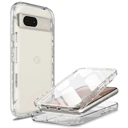 Google Pixel 8a Heltäckande Mobilskal, Genomskinlig