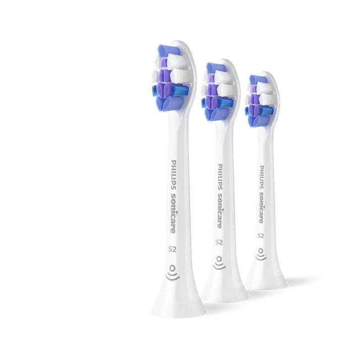 Sonicare S2 Sensitive 2+1-pack børstehoder HX6053/87