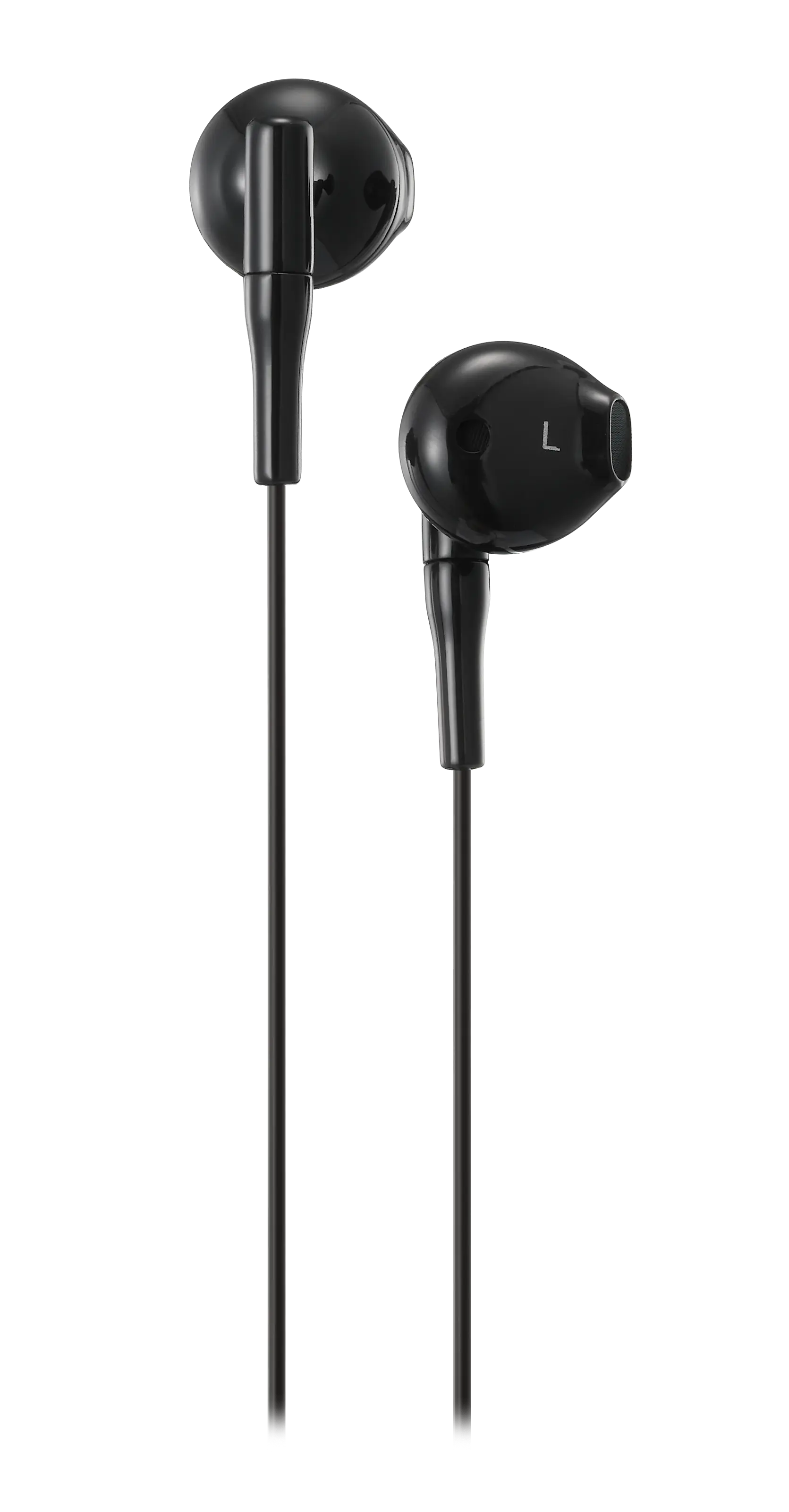 Semi-in-ear hörlurar 3.5mm svart
