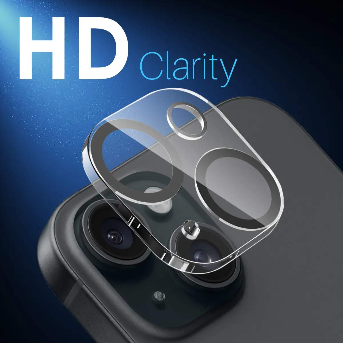 Kameraskydd Härdat Glas iPhone 15 (2-pack)