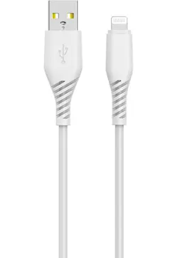 Kabel USB-A til Lightning 2m, Hvid