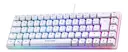 DK240 60 % membrantastatur med RGB, Hvit