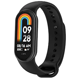 Rem af silikone til Xiaomi Mi Band 9 Sort
