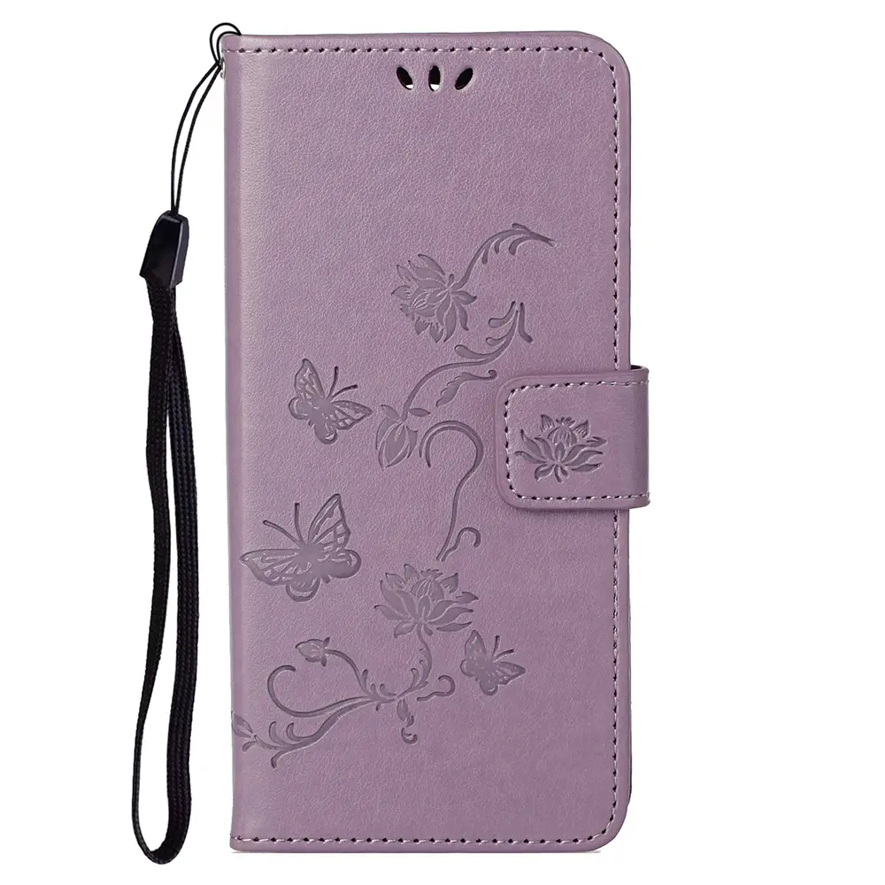 Läderfodral Fjärilar  OnePlus Nord 2 5G Lila