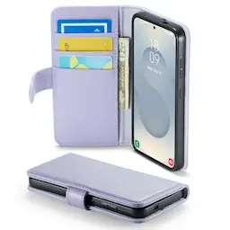 Ægte Læderetui Samsung Galaxy S25 Lilla