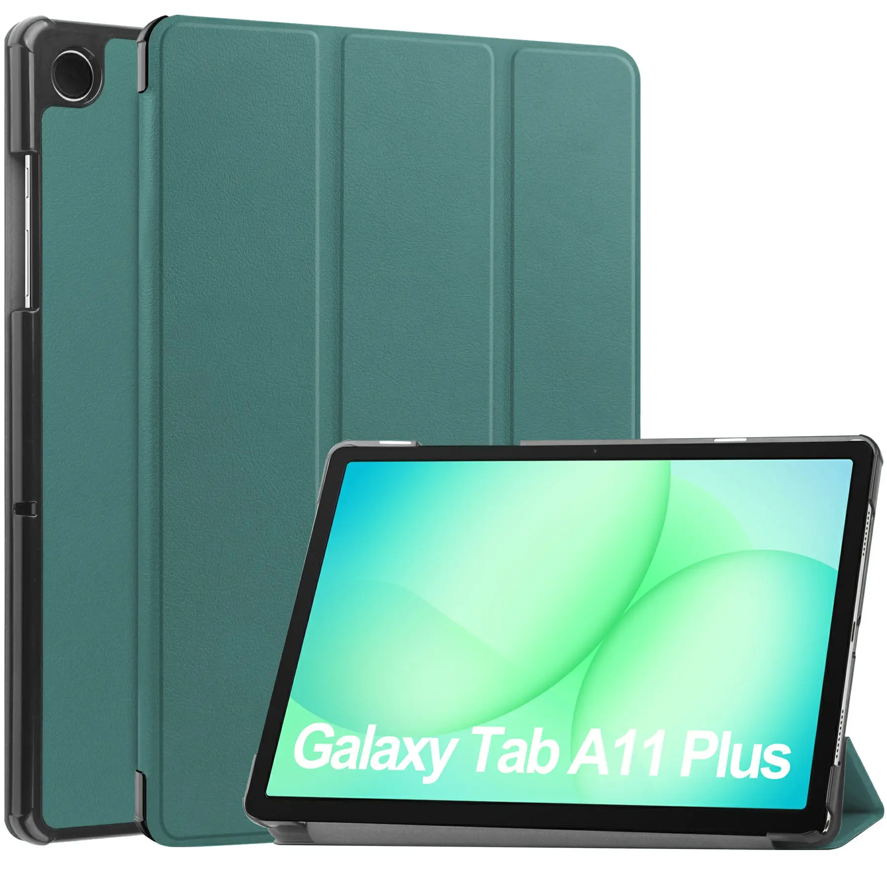 Etui Tri-fold Samsung Galaxy Tab A11 Plus Grøn