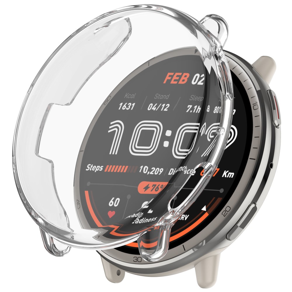 Full Protection Case Amazfit Active 2 Clear - Deksel