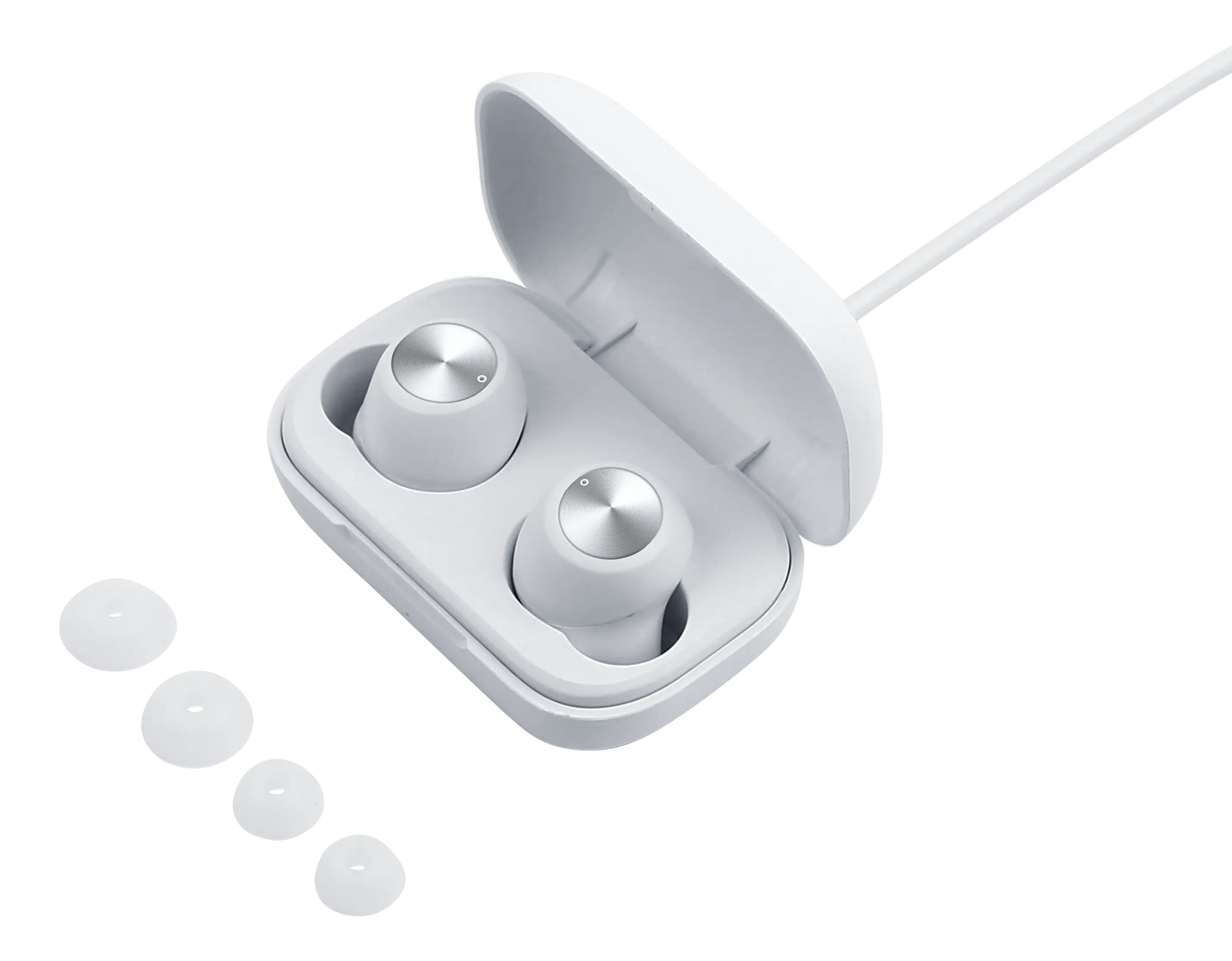Trådlösa in-ear hörlurar TWS vit
