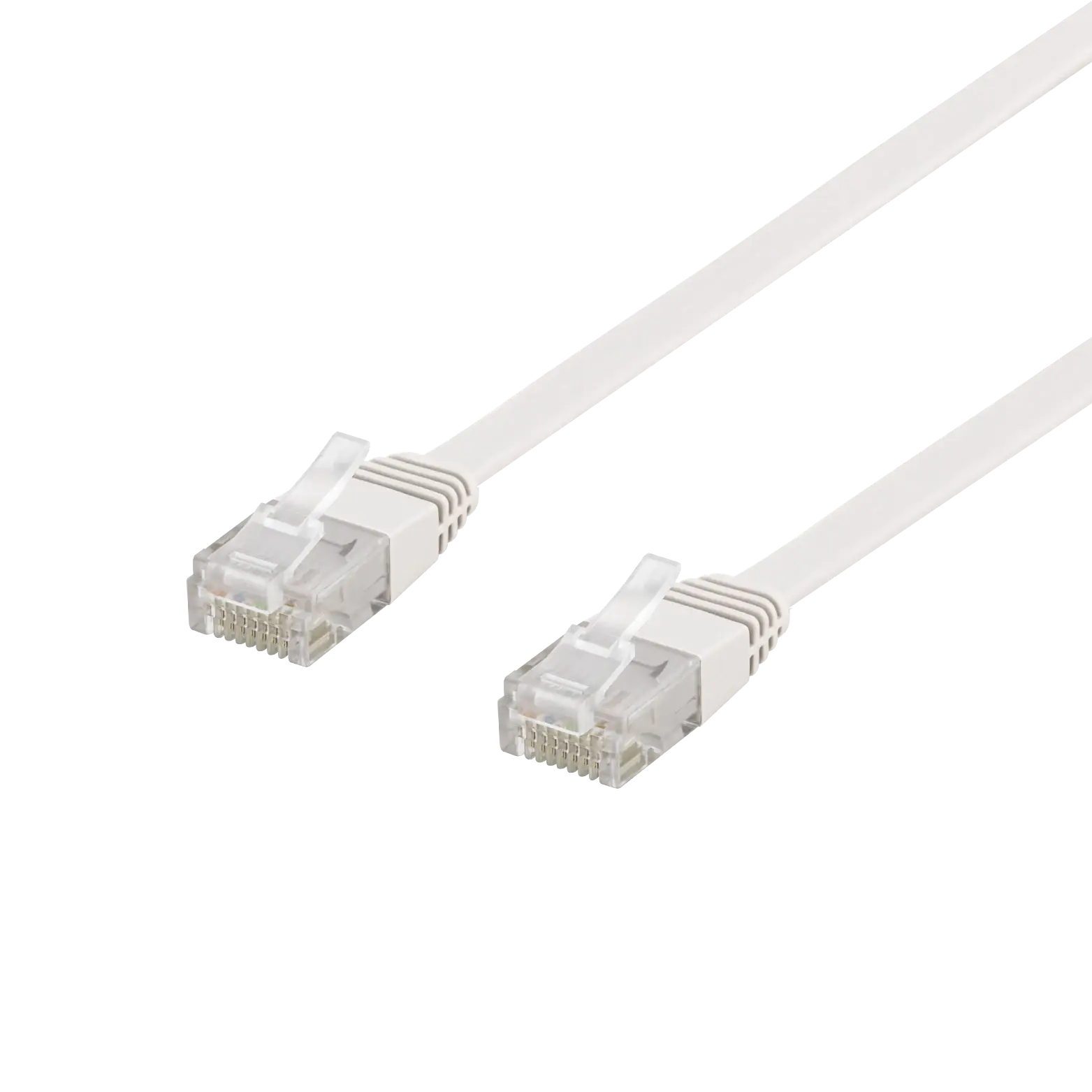 U/UTP Cat6 flad patchkabel 15m hvid