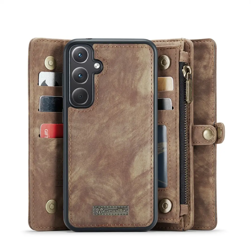 Multi-slot Plånboksfodral Samsung Galaxy A36 Brun