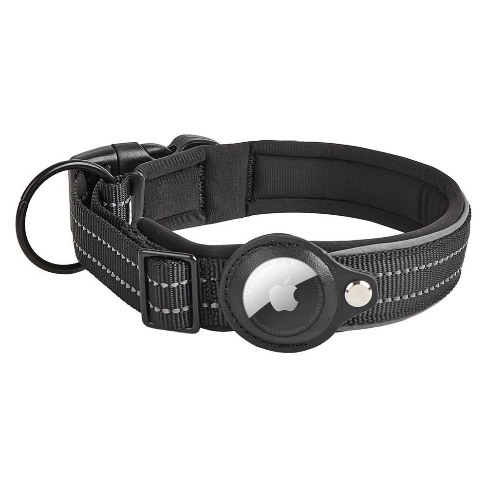 AirTag Hundhalsband med reflexer L