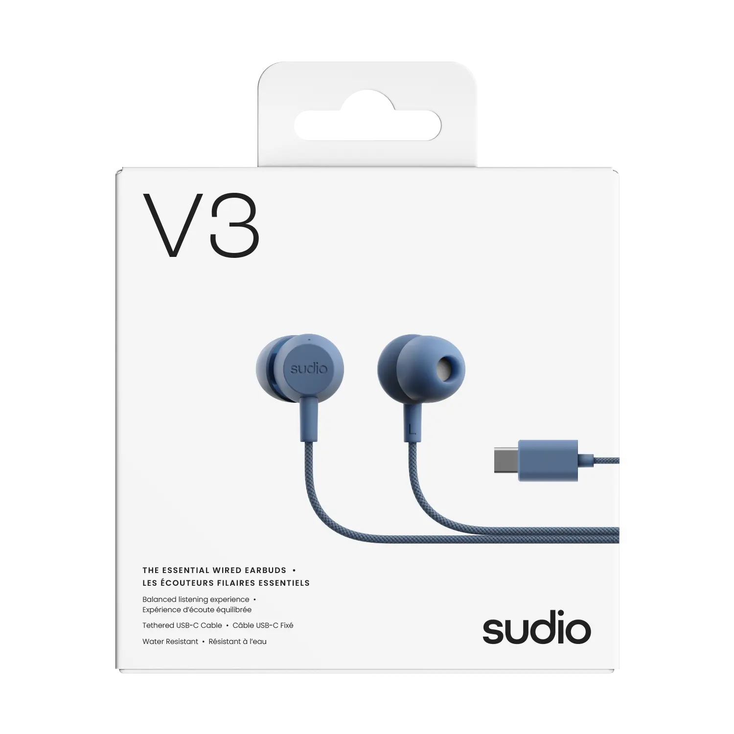 V3 Trådbundna Hörlurar USB-C Blå