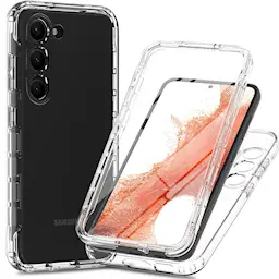 Samsung Galaxy S23 Mobilcover Full Protection, Gennemsigtig
