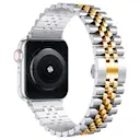 Stainless Steel Bracelet Apple Watch Series 4-6 44mm Sølv/gull