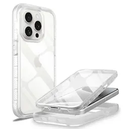 iPhone 15 Pro Heltäckande Mobilskal, Genomskinlig