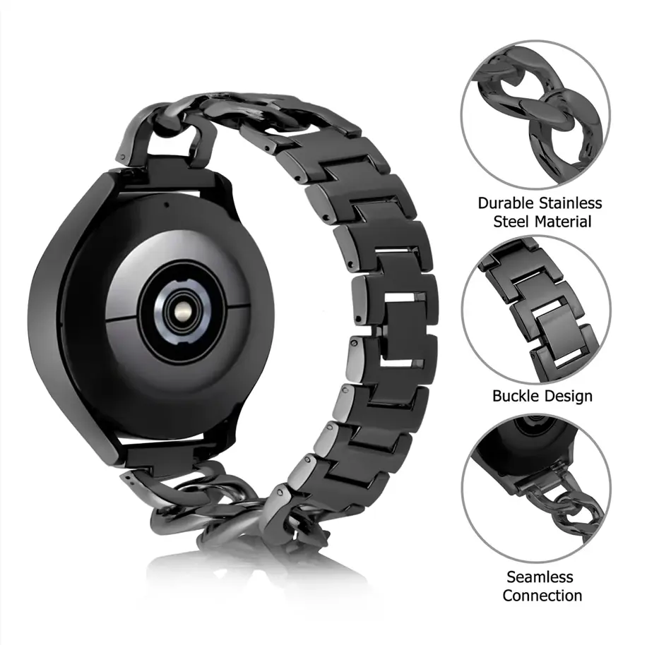 Braided Chain Bracelet Samsung Galaxy Watch 8 40mm Svart