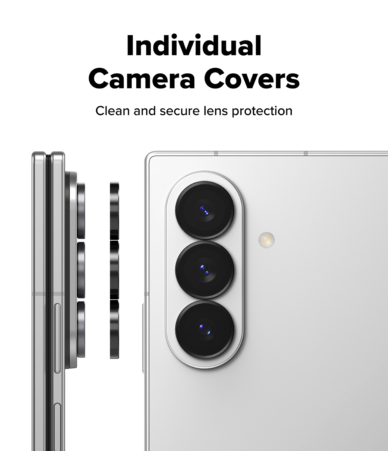 Camera Lens Frame Glass (2-pack) Samsung Galaxy Z Fold 8 Ultra Black
