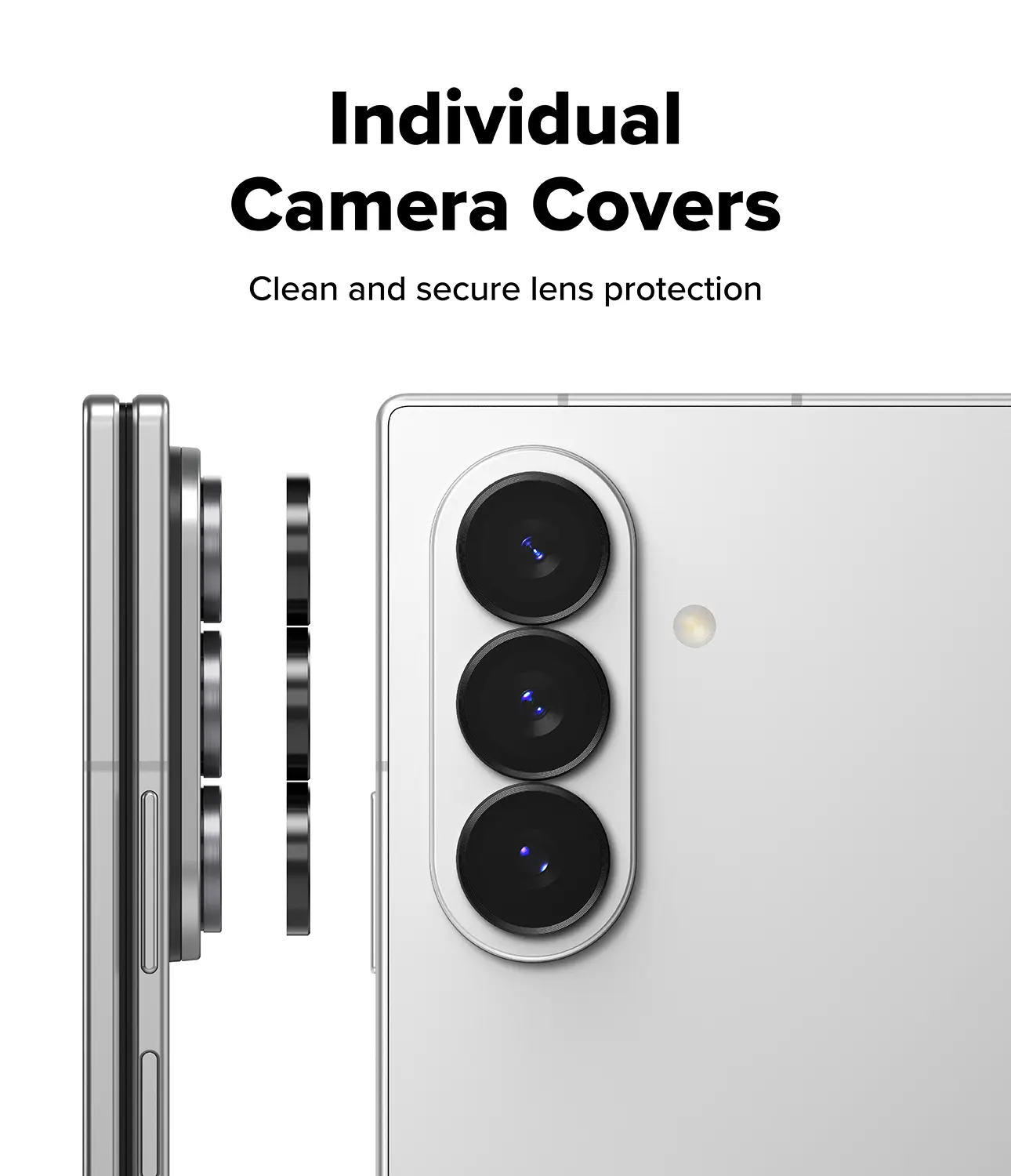 Camera Lens Frame Glass (2-pack) Samsung Galaxy Z Fold 8 Ultra Black