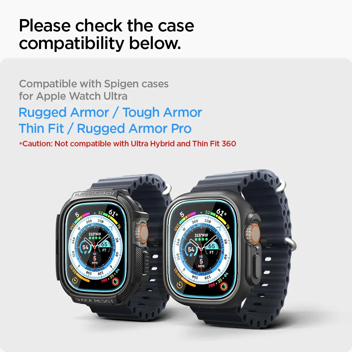Apple Watch Ultra 49mm 3rd Gen Screen Protector EZ Fit GLAS.tR (2-pack)