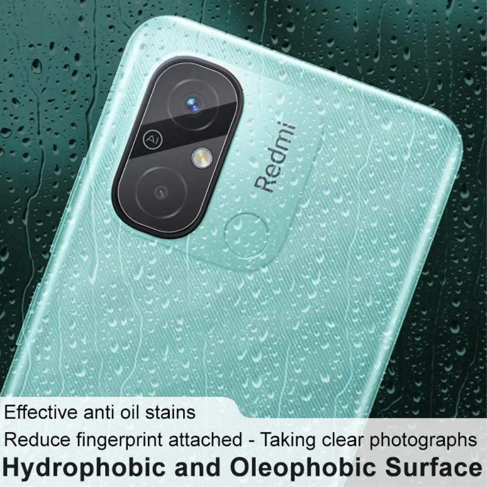2-pack Härdat Glas Linsskydd Xiaomi Redmi 12C Genomskinlig