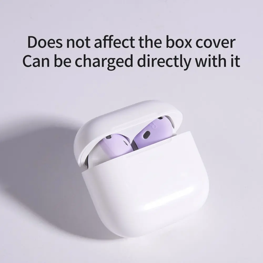 Earpads Silikon Apple AirPods 4 frostad vit