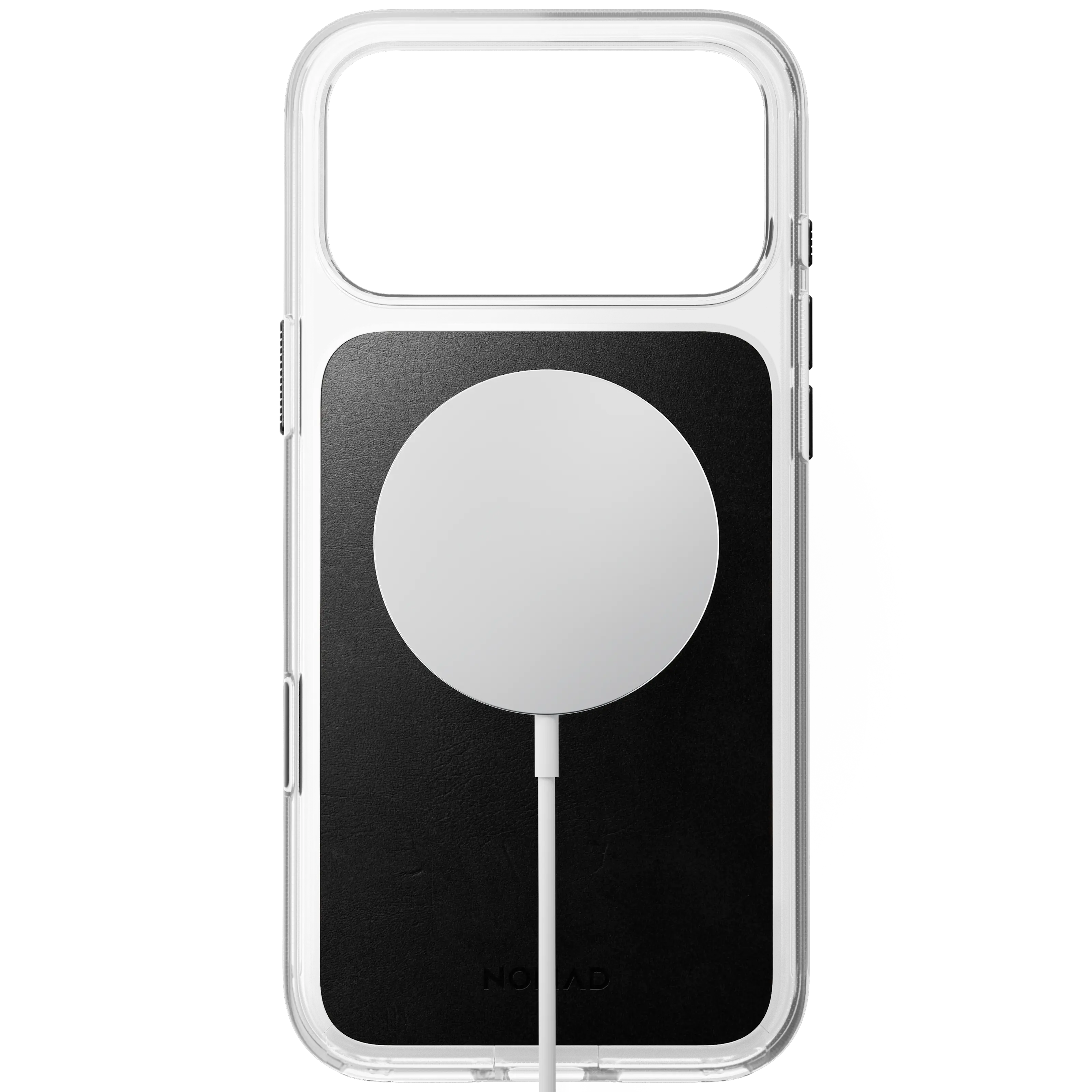 iPhone 18 Pro Max Clear Leather Case MagSafe Black