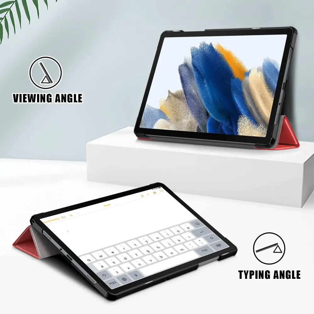 Fodral Tri-fold Samsung Galaxy Tab A9 Plus Röd