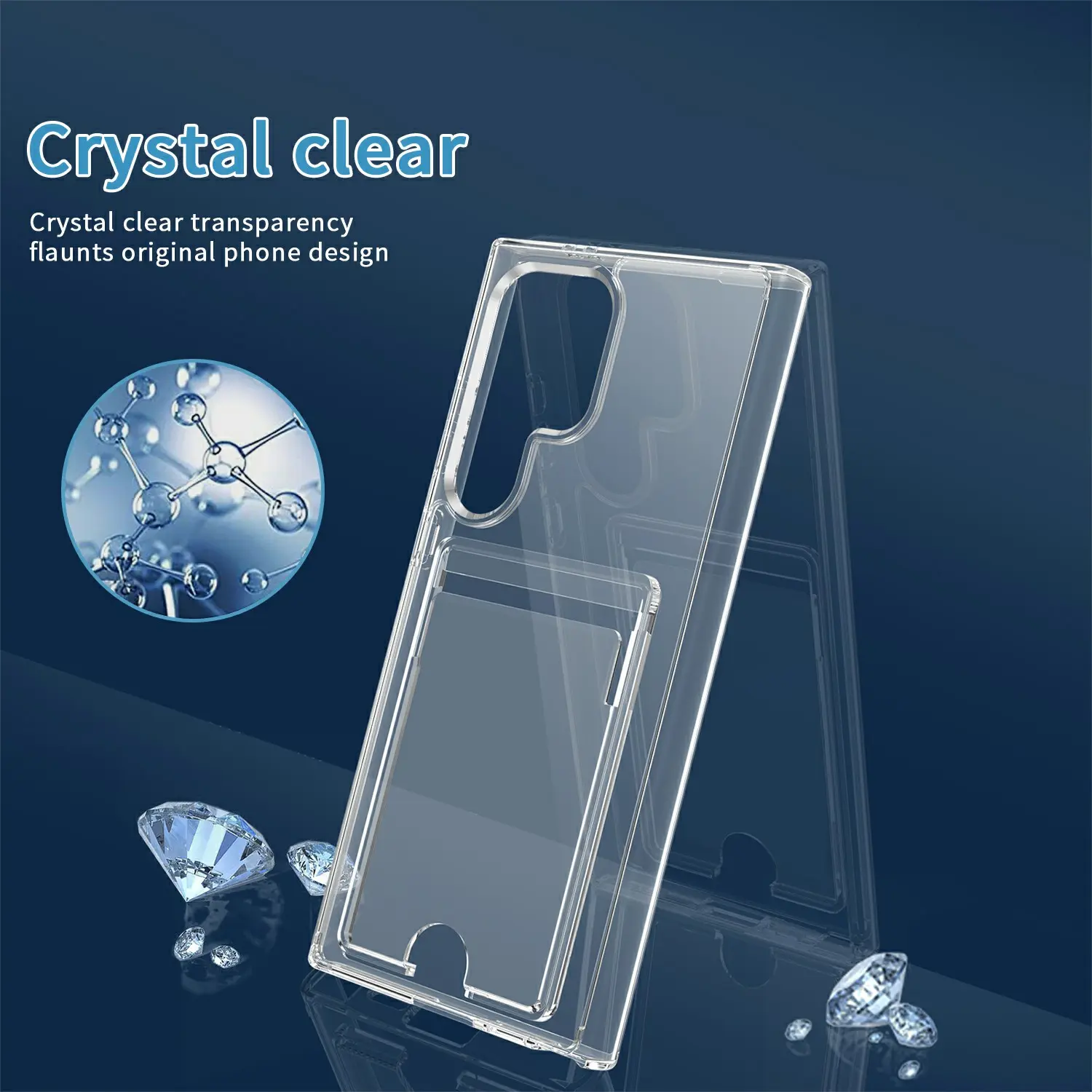 Hybridskal Kortfack Samsung Galaxy S26 Ultra Genomskinlig