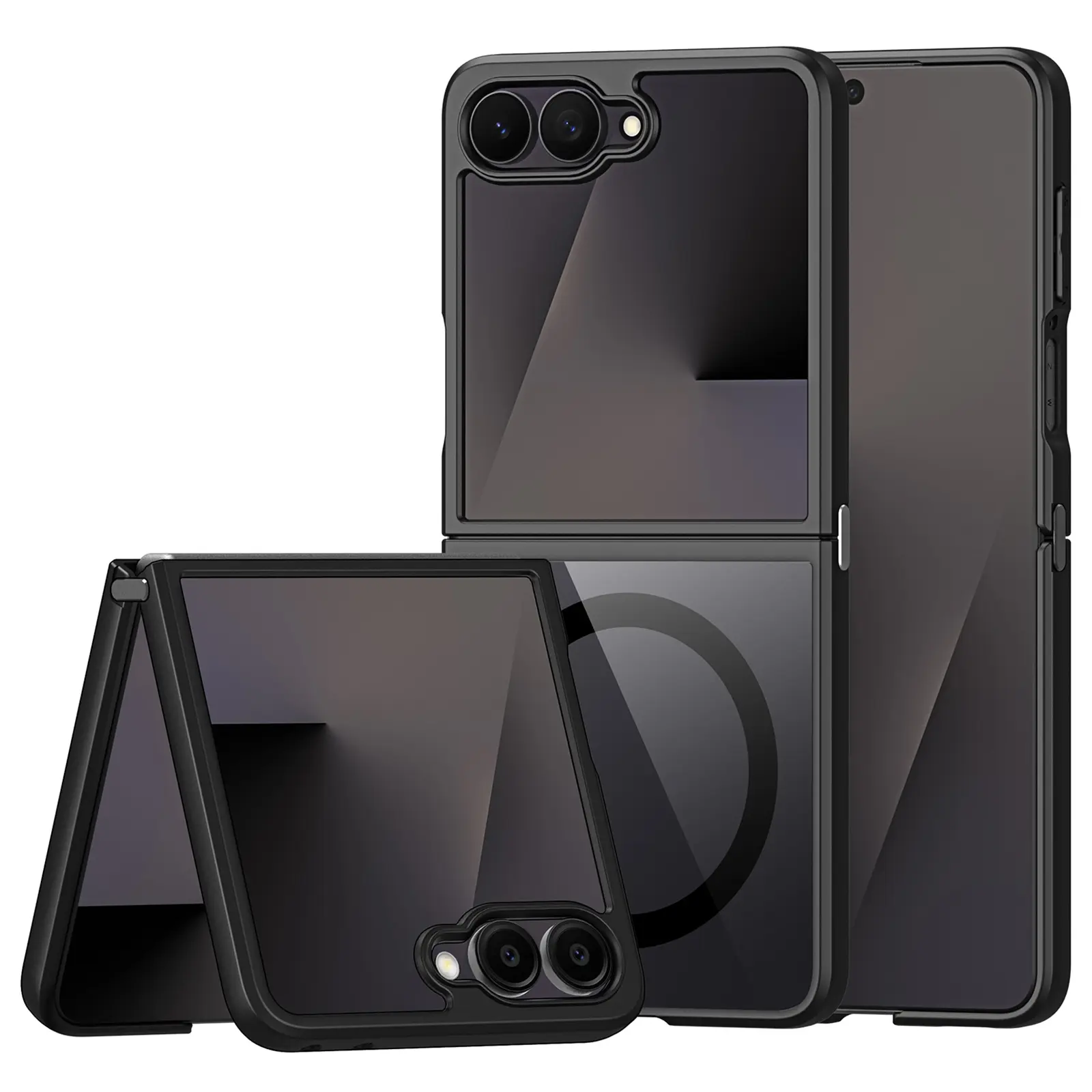 Samsung Galaxy Z Flip 8 Aimo Hybrid-skal, svart