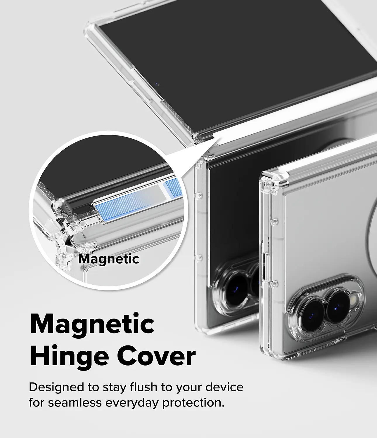 Fusion Flap Magnetic Case Samsung Galaxy Z Fold 8 Clear