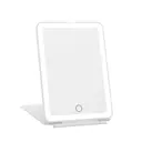 Sminkespeil med LED-belysning 19 x 13 cm, Hvit