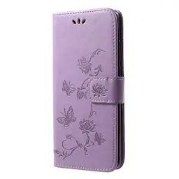 Huawei P30 Pro Mobiletui med sommerfugle, Lilla