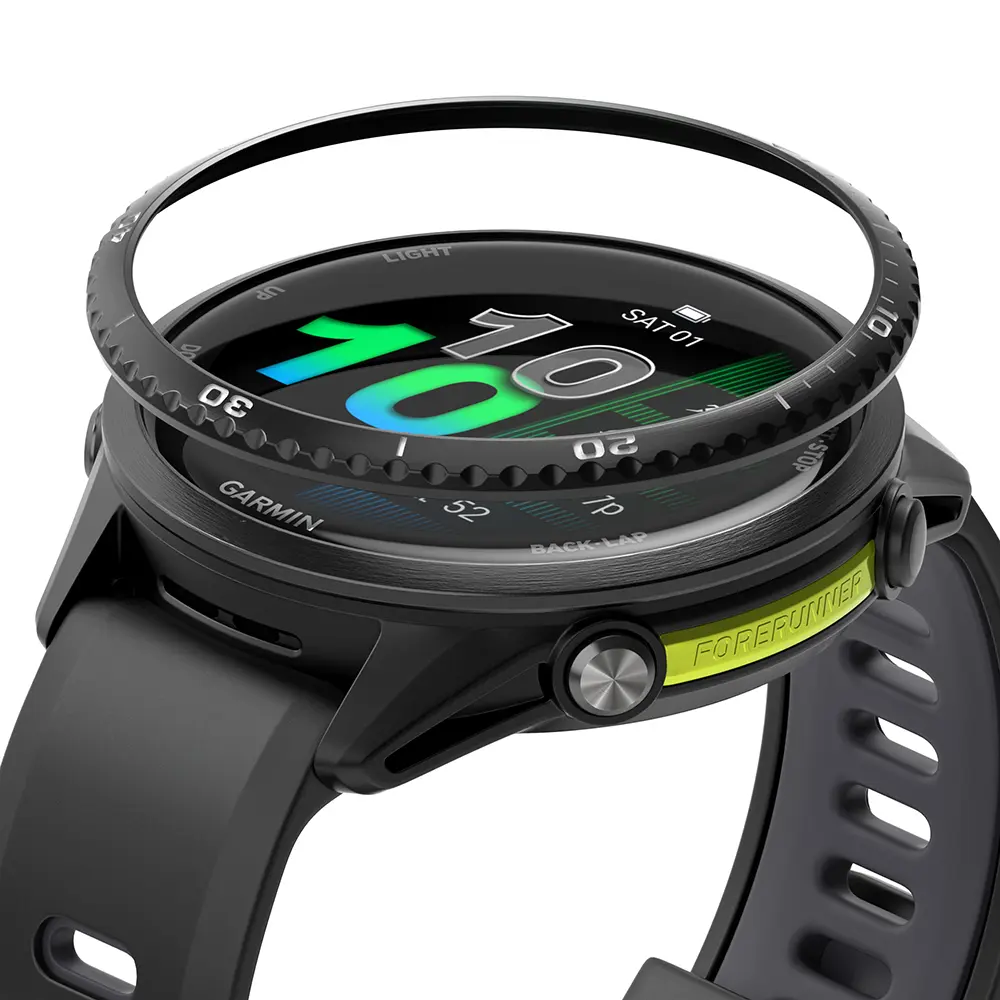 Bezel Styling Garmin Forerunner 970 Sort