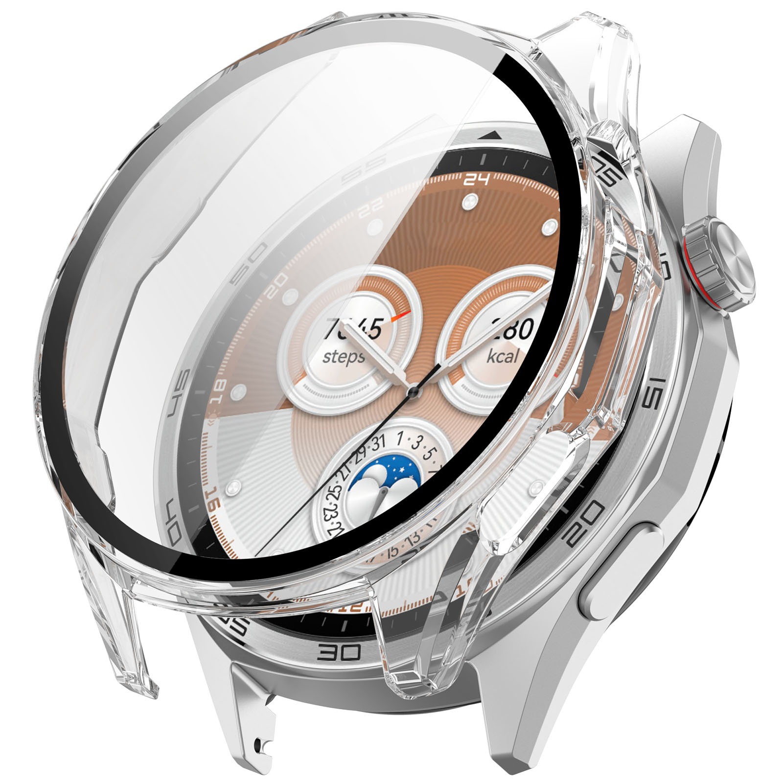 Full Cover Case Huawei Watch GT 6 46mm Gjennomsiktig - Deksel