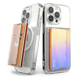 Magnetic Side Slot Card Holder Clear Mist