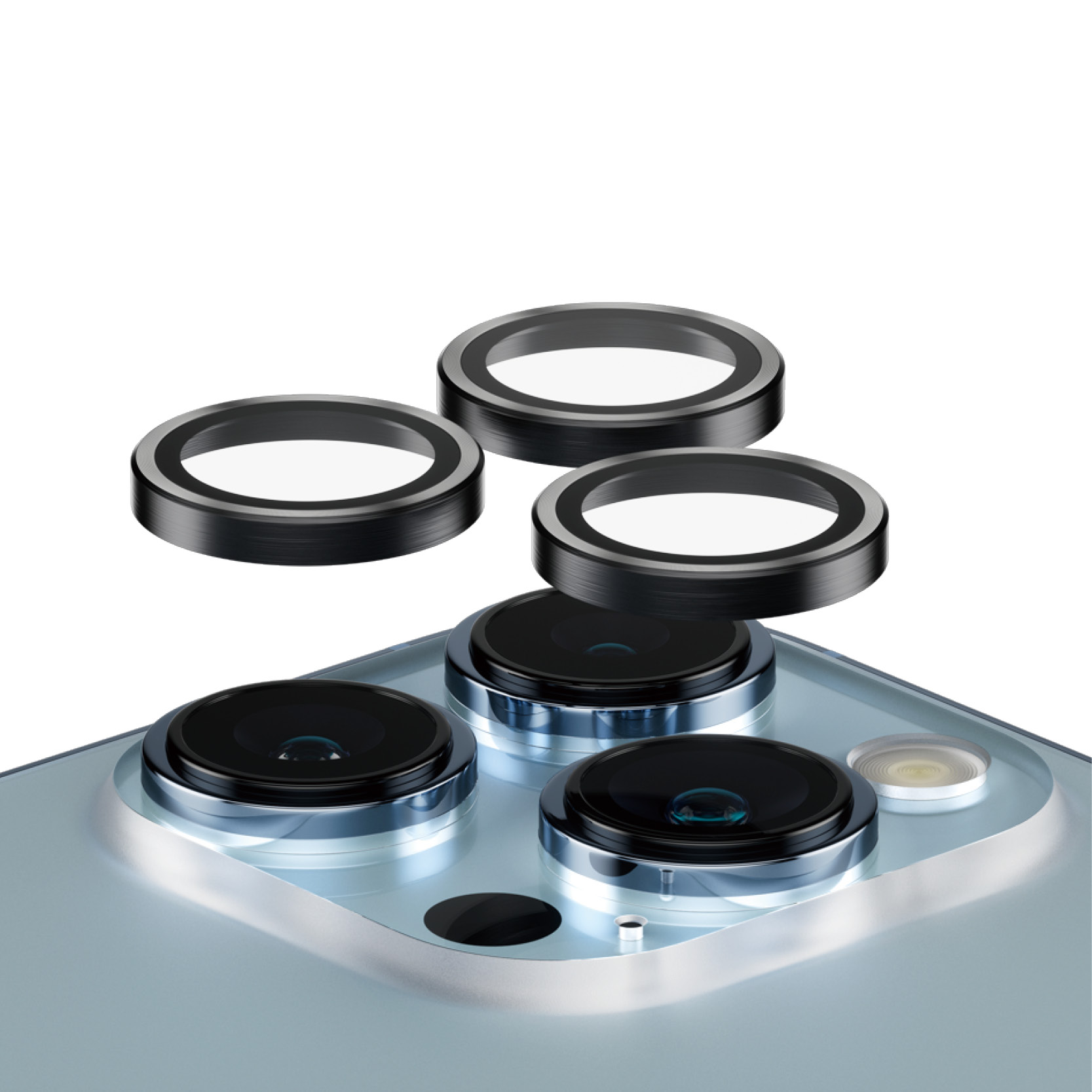 PanzerGlass iPhone 13 Pro Max Hoops Camera Lens Protector Musta