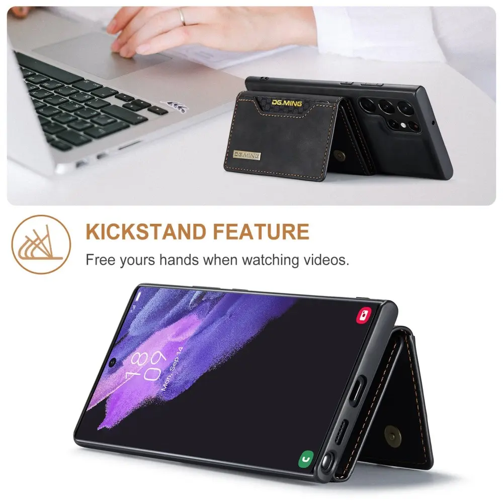 Magnetic Card Slot Case Samsung Galaxy S23 Ultra Svart