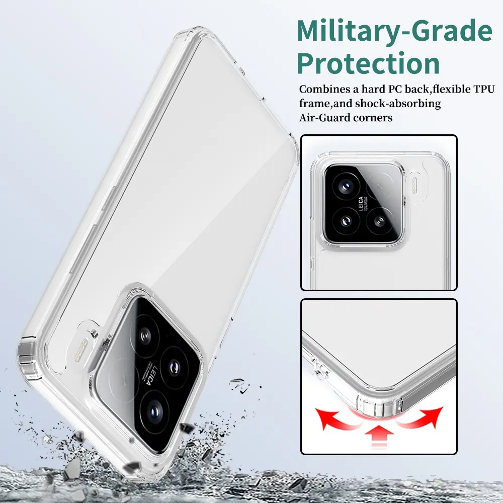 Hybridskal Xiaomi 15 transparent